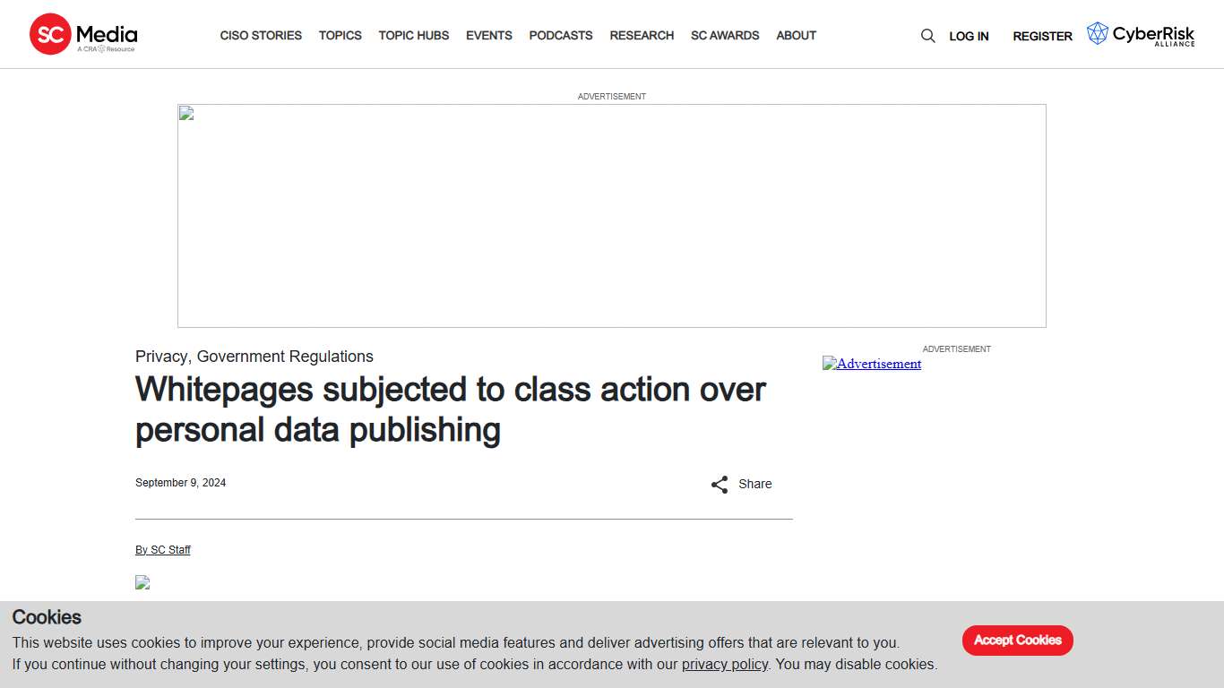 Whitepages subjected to class action over personal data publishing SC Media